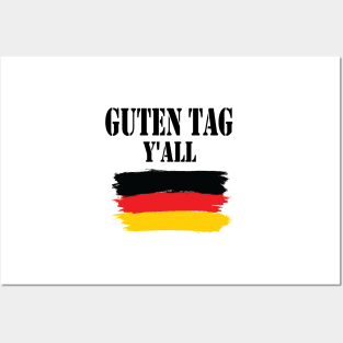 Guten Tag Y'all, Germany flag, Best Friend Gift, Funny Humor Posters and Art